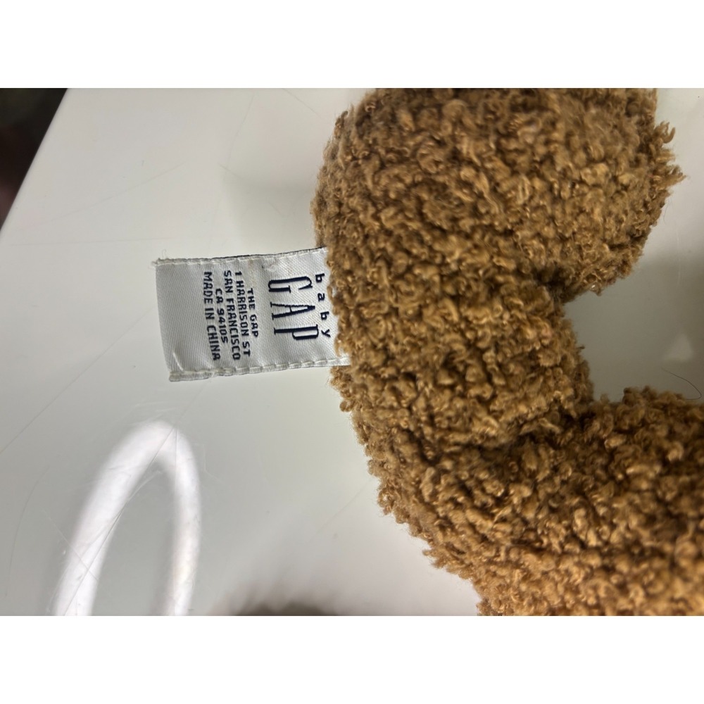 Vintage Baby Gap Teddy Bear Plush Brown Curly Brannan 14" Stuffed Animal Toy - Picture 5 of 6